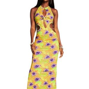 NWOT Valera green maxi dress